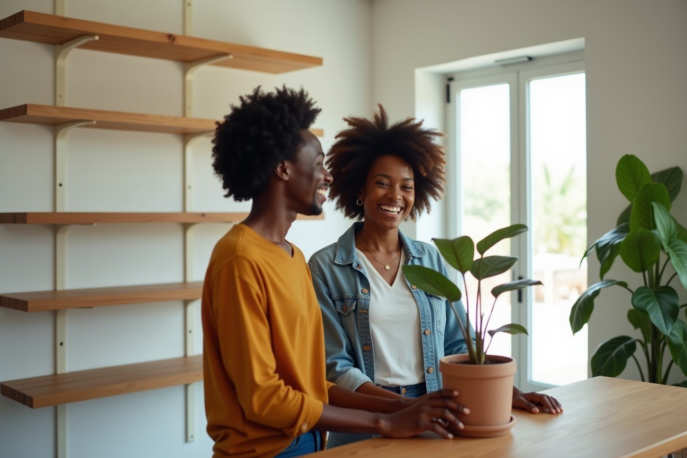 Deux associés installent leur nouveau local